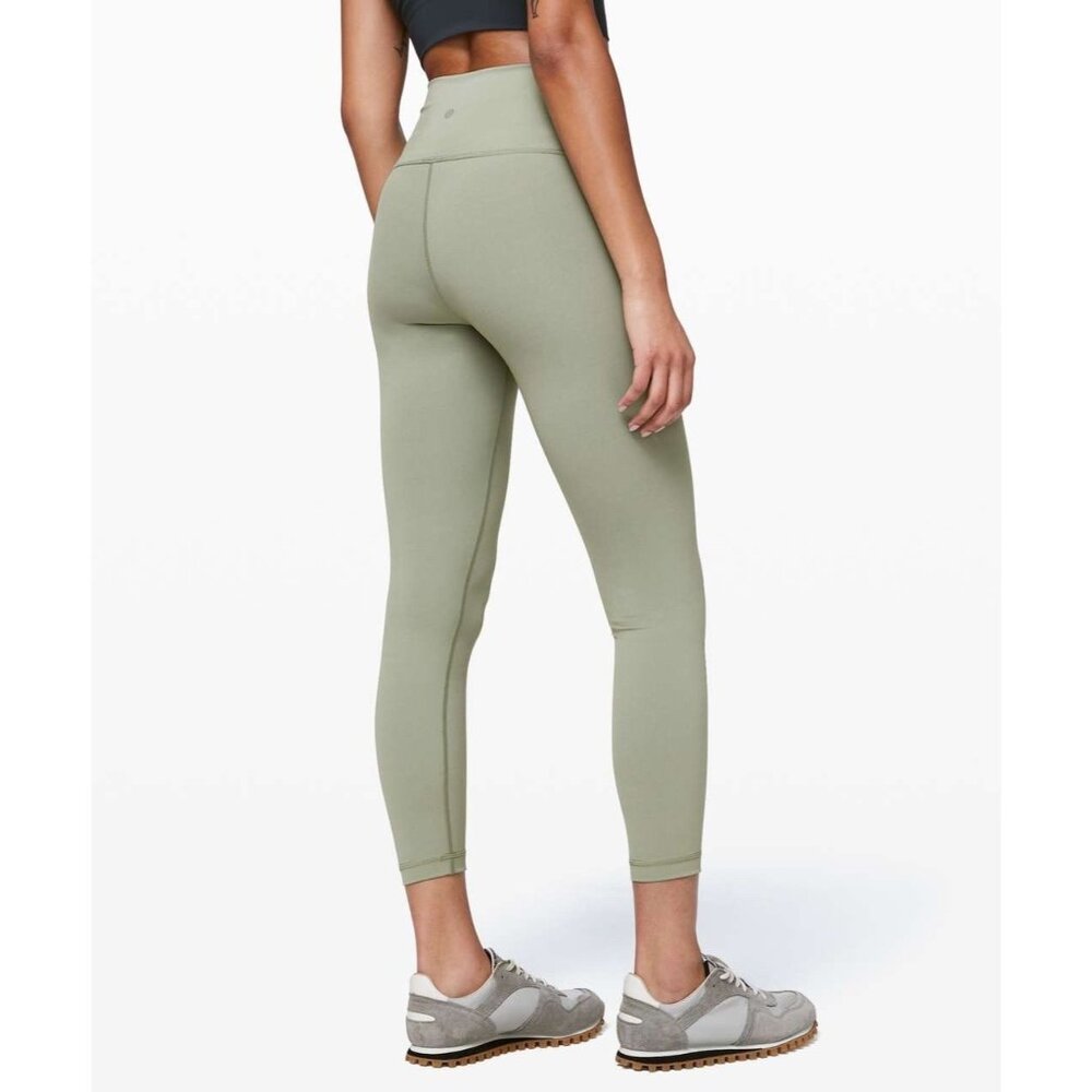 Lululemon Women's Wunder Under Leggings Size 10 Sea Moss Green 25" Inseam